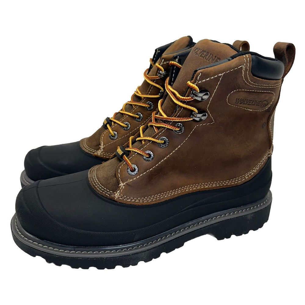 Wolverine Floorhand Swamp  6" Steel Tow Brown Work & Safety Boots Size 10‎